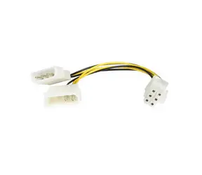 Premiumcord Redukce napájecí 5.25" Molex - 6 pin pro PCI-E grafické karty
