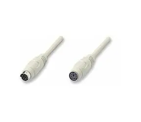 PremiumCord Kabel prodluž. kláv. PS/2 2m