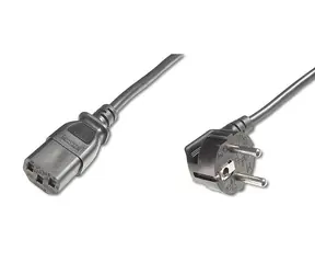 PremiumCord Kabel síťový 230V k počítači 0.5m
