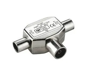 PremiumCord TV antenní slučovač-rozbočovač IEC 75 Ohm 1xF-2xM
