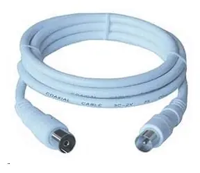 PremiumCord TV propojovací kabel M/F 75 Ohm 2m
