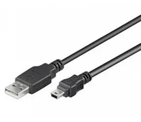 PremiumCord Kabel USB, A-B mini, 5pinů, 1m