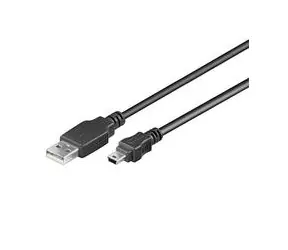 PremiumCord Kabel USB, A-B mini, 5pinů, 5m