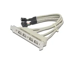 PremiumCord USB vývod z MB na záslepku (4x typ A) spec. zapojení