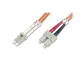 DIGITUS Fiber Optic Patch Cord, LC to SCMultimode 50/125 µ, Duplex Length 1m DK-2532-01