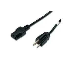 PremiumCord Kabel síťový 230V k počítači 2m s USA zástrčkou