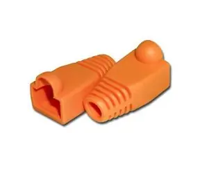 PremiumCord Kryt konektoru RJ45 - oranžová