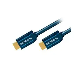 ClickTronic HQ OFC kabel HDMI male <> HDMI male, zlacené, HDMI High Speed with Ethernet, 3D, 7.5m