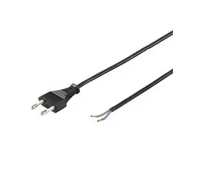 PremiumCord Flexo kabel síťový dvoužilový 230V s vidlicí 2m