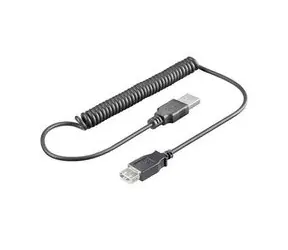 PremiumCord USB 2.0 kabel prodlužovací kroucený, A-A, 35cm - 100cm