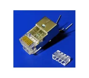 PremiumCord konektor RJ45 Cat6 univerzální, stíněný - 1ks ( na silný vodič )
