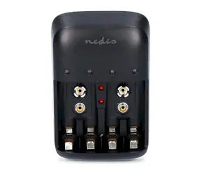 Nedis BACH07 NiMH nabíječka / 500 mA / 1.2 / 9 V DC / 0.5 A A / AA & AAA 