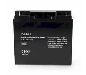 Nedis Dobíjecí olověný akumulátor / Olověné / Dobíjecí / 12 V / 17000 mAh