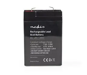 Nedis Dobíjecí olověný akumulátor / Olověné / Dobíjecí / 6 V / 4000 mAh