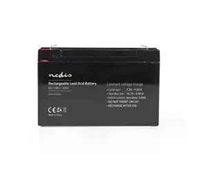 Nedis Dobíjecí olověný akumulátor / Olověné / Dobíjecí / 6 V / 10000 mAh