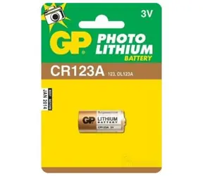 GP 123A, knoflíková baterie 3 V/1450 mAh, průměr 16,8 x 34,5 mm