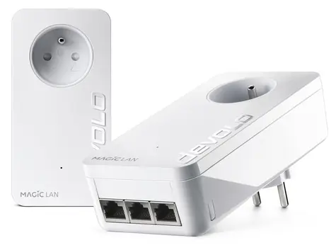 Devolo Magic 2 LAN triple / Startovací sada / Powerline / G.hn / 2400 Mbps / 3x Gigabit LAN