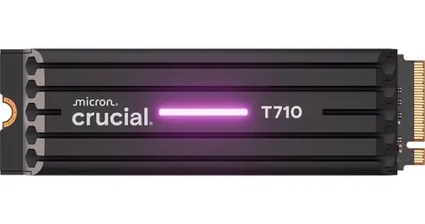 Crucial T710 1TB Heatsink / M.2 SSD 2280 / PCIe 5.0 / R:14900MBs / W:13700MBs / 5y