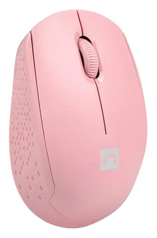 Natec Stork růžová / Bezdrátová optická myš / 1600 DPI / 2.4 GHz / 3 tlačítka