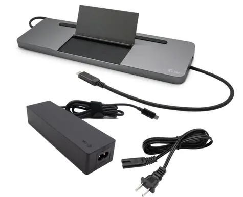 i-tec USB-C Metal Ergonomic 4K C31FLATPRO100 / Dokovací stanice / + nabíječka 100 W / 3x monitor / PD 85W
