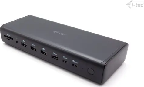 i-tec Universal 6x 4K Docking Station / Dokovací stanice / Power Delivery 140W / 2x HDMI / 2x DP / 2x USB-C video