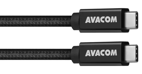 AVACOM Datový a nabíjecí kabel USB Type-C - USB Type-C černá / 100cm / 100W E-Mark / USB 3.2 Gen 2