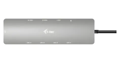i-tec USB-C Metal Nano 2x HDMI / Dokovací stanice / PD 100W / 2x USB 3.2 & 2x USB 2.0 & 1x USB-C / LAN