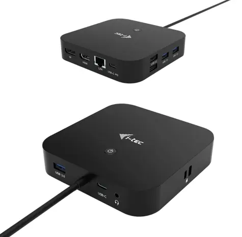 i-tec USB-C Dual Display 4K / Dokovací stanice / HDMI & DisplayPort / Power Delivery 100W / LAN