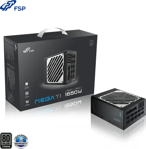 Fortron FSP MEGA TI 1650W / Napájecí zdroj / ATX 3.1 / 80PLUS Titanium / 1650 W / modulární