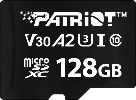 Patriot VX 128GB / Paměťová karta microSDXC / UHS-I V30 / U3 / A2 / Class 10