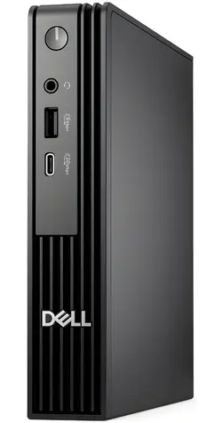 Dell Pro Micro QCM1255 černá / Mini PC / AMD Ryzen 5 PRO 8500GE 3.4/5.0 GHz / 16 GB DDR5 / 512 GB SSD / AMD Radeon 740M 