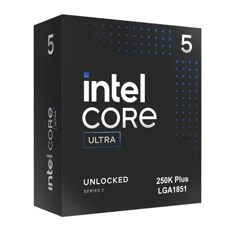 Intel Core Ultra 5 250K Plus / Procesor / 4,2 GHz / TB 5,3 GHz / 18C18T / L3 30MB / Intel Graphics / Arrow Lake / 159W