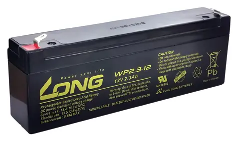 Long 12V 2,3Ah F1 (WPS2,3-12) / Olověný akumulátor / AGM / VRLA