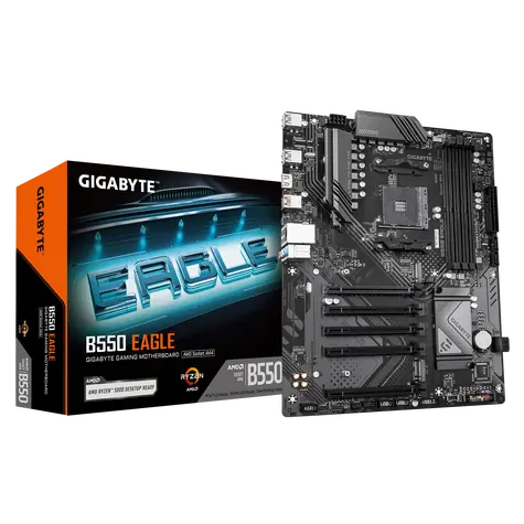 GIGABYTE B550 EAGLE / Základní deska / B550 / AM4 / 4x DDR4 / 2x M.2 / GLAN / ATX