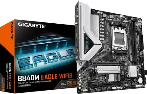GIGABYTE B840M EAGLE WIFI6 / Základní deska / B840 / 2x DDR5 / 1x 2.5GLAN / Wi-Fi 6 / mATX