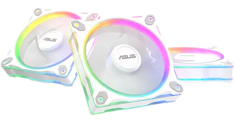Asus PRIME MR120 ARGB 3in1 Reverzní bílá / Ventilátor / 3x 120 mm / Sleeve bearing / 1600 RPM / 58 CFM / 23 dB