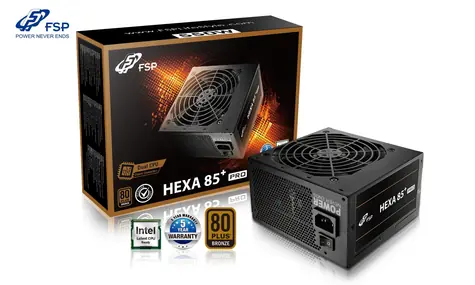 Fortron HEXA 85+ PRO 550 / Napájecí zdroj / ATX / 550 W / 80PLUS Bronze / 120 mm / aktivní PFC