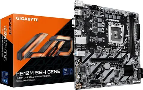GIGABYTE H810M S2H GEN5 / Základní deska / LGA 1851 / 2x DDR5 6400 / PCIe 5.0 / GbE LAN / mATX