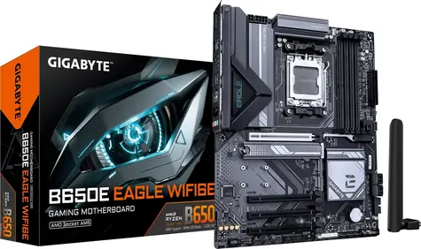 Gigabyte B650E EAGLE WIFI6E / Základní deska / AM5 / 4x DDR5 / 1x PCIEx16 / 2,5GLAN / Wi-Fi 6E / ATX