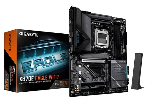 GIGABYTE X870E EAGLE WIFI7 / AMD X870E / DDR5 / SATA III RAID / USB4 / 5GLAN / M.2 / sc.AM5 / ATX