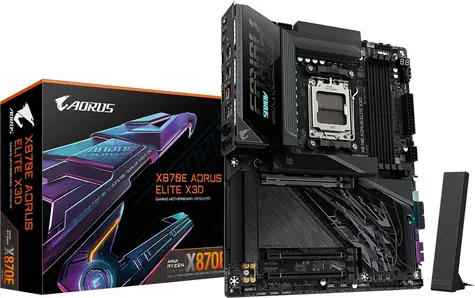 Gigabyte X870E AORUS ELITE X3D / Základní deska / AMD X870E / DDR5 / SATA III RAID / USB / 5GLAN / M.2 / sc.AM5 / ATX