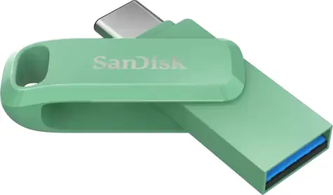 SanDisk Ultra Dual Drive Go 256GB zelená / Flash disk / USB-A + USB-C / čtení až 400 MB/s