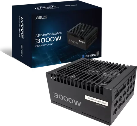 Asus Pro WS 3000W Platinum / Napájecí zdroj / 3000 W / ATX 3.1 / 80 PLUS Platinum / Fully Modular