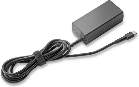 HP USB-C AC Adapter 45W EURO / Napájecí adaptér / USB-C / 45 W / černý
