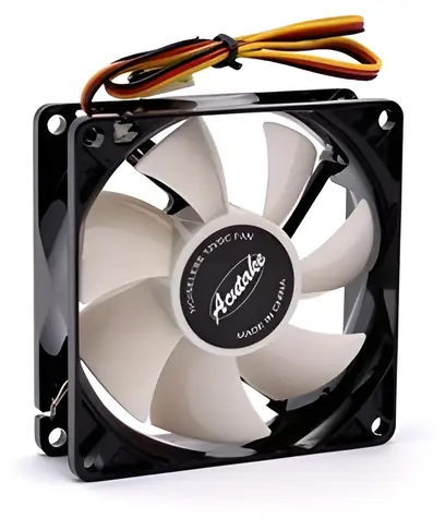 ACUTAKE ACU-FAN80 SHINE bílá / Ventilátor / 80 mm / 1600 RPM / 14,9 dB / bílé LED / 3-pin