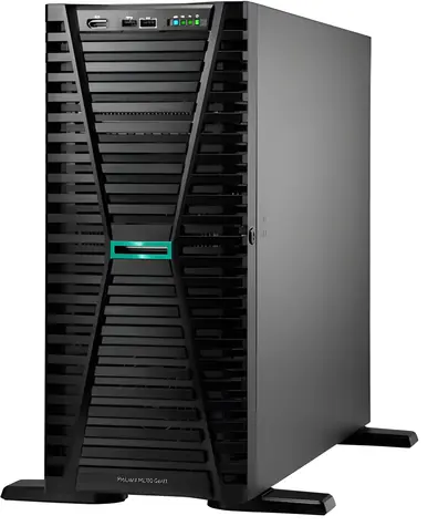 HPE ProLiant ML110 Gen11 / Server / Xeon Silver 4510 2,4GHz / 64GB DDR5 / 2 x 480GB SATA SSD / 2 x 1000W / Tower