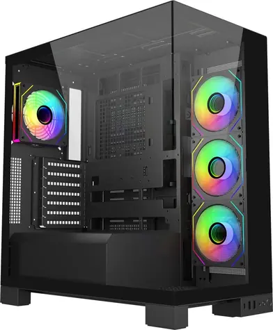 Fortron FSP M540-BA černá / Skříň Midi Tower / ATX / 4× ARGB 120mm / GPU 420mm / bez zdroje