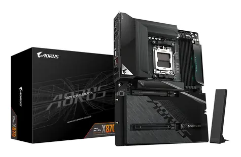 GIGABYTE X870 AORUS STEALTH / AMD X870 / DDR5 / SATA III RAID / USB4 / 5GLAN / M.2 / sc.AM5 / ATX