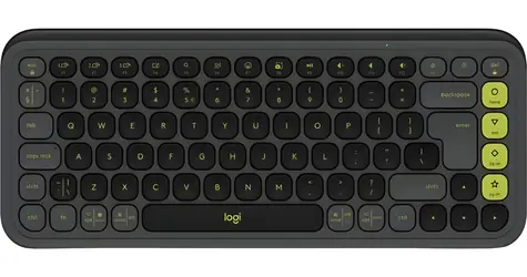 Logitech POP Icon Keys grafitová / Bezdrátová klávesnice / Bluetooth / US layout / membránová