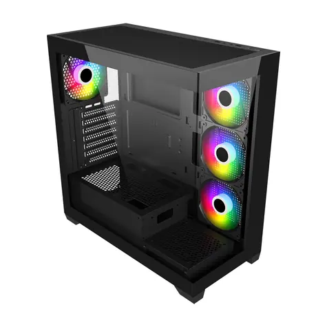 Fortron FSP M340-BA černá / Skříň / Midi Tower / ATX / Micro ATX / ARGB